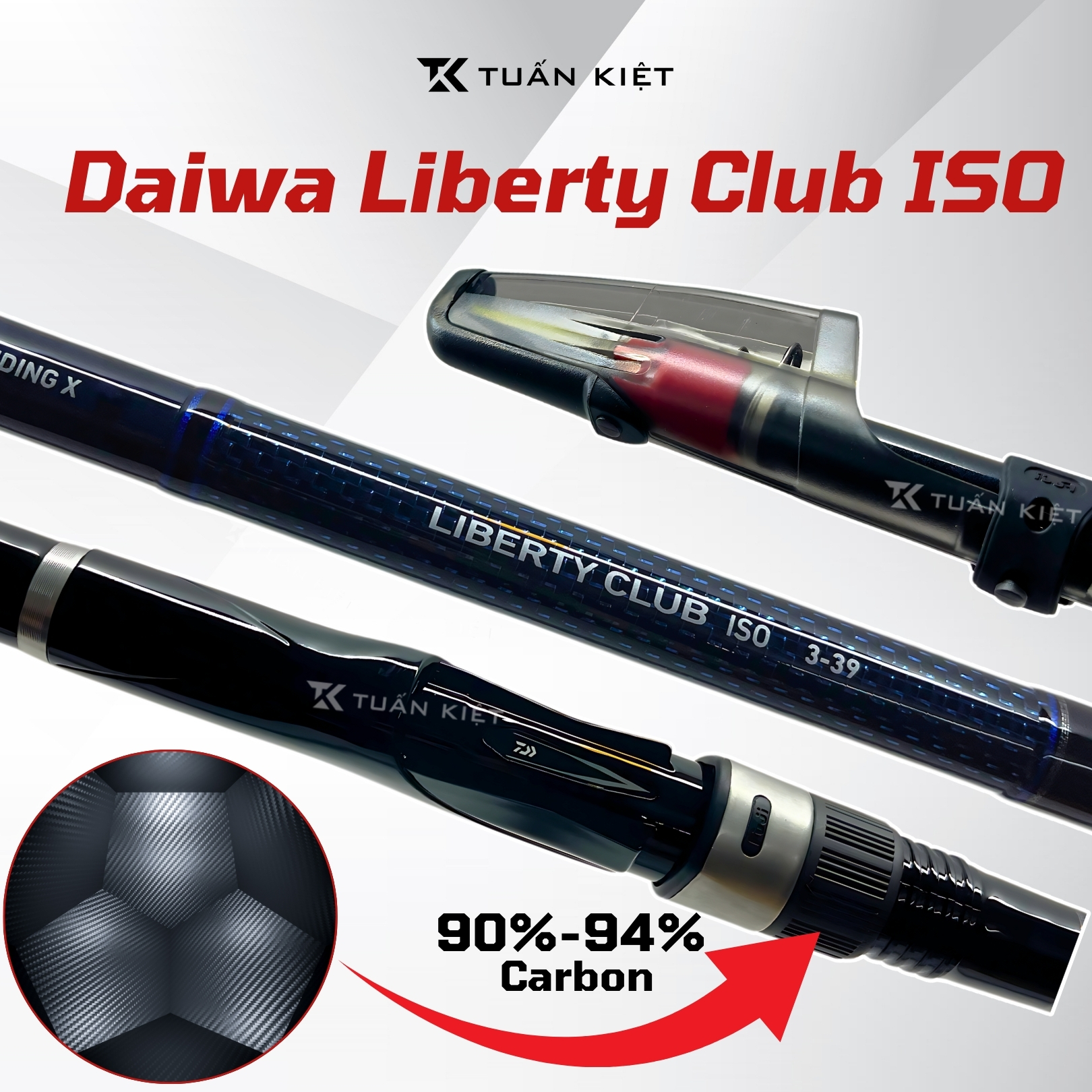 Daiwa Liberty Club Light Pack Telescopic Spinning Rod – Compact 45cm Closed Length For Easy Travel