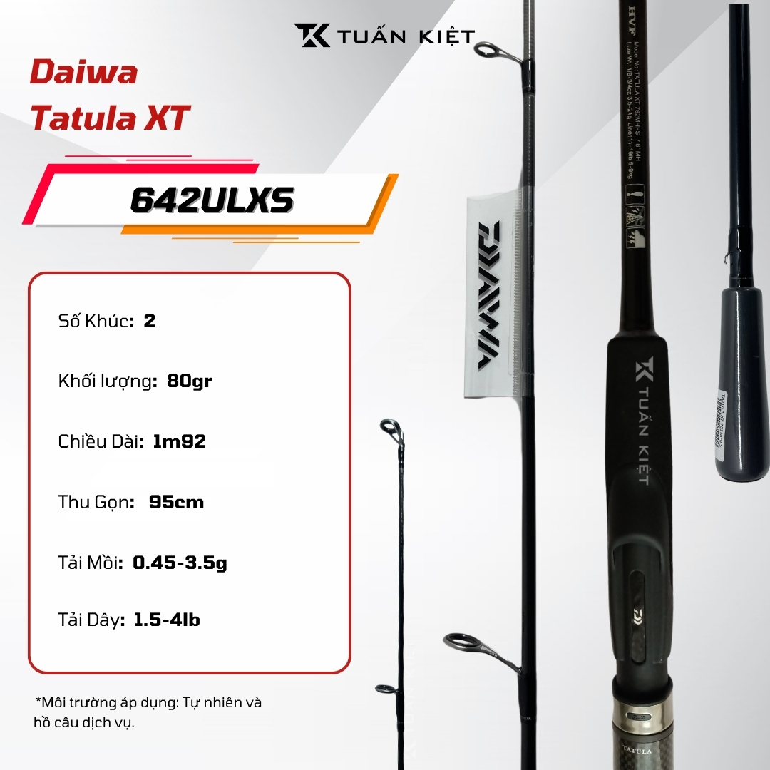 Cần Lure 2khúc  Daiwa 22 Tatula XT