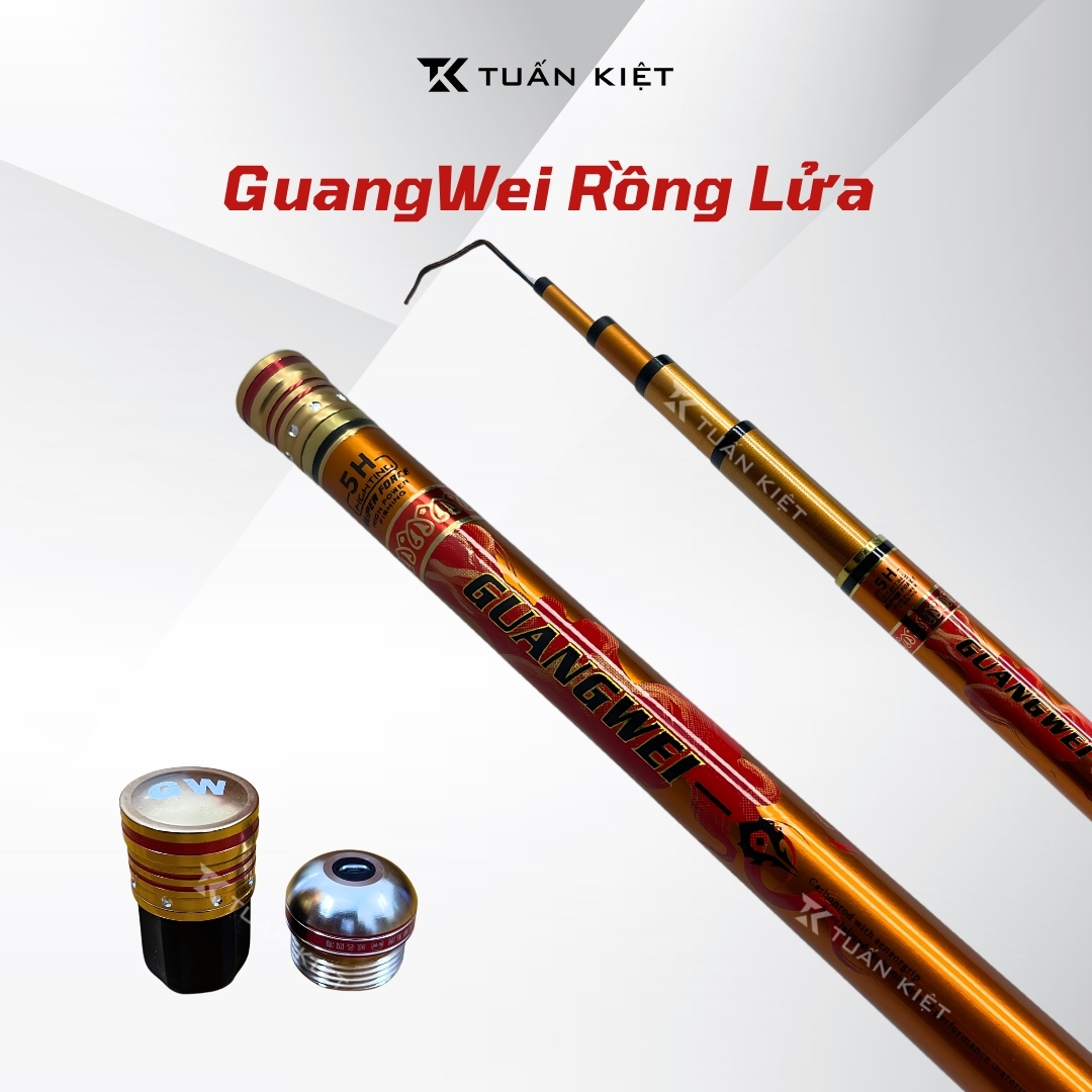 Cần câu tay Gw rồng lửa 5H