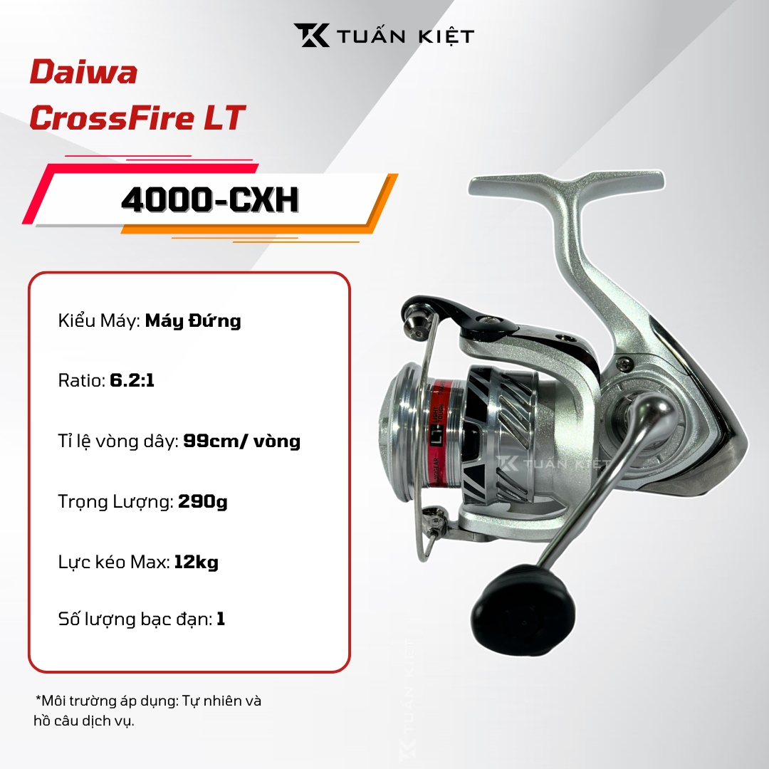 Máy Câu Daiwa Crossfire LT