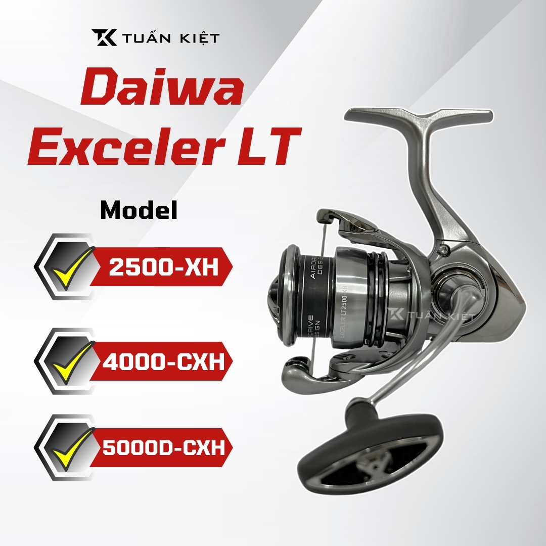 Máy câu Daiwa Exceler LT siêu nhẹ siêu khỏe