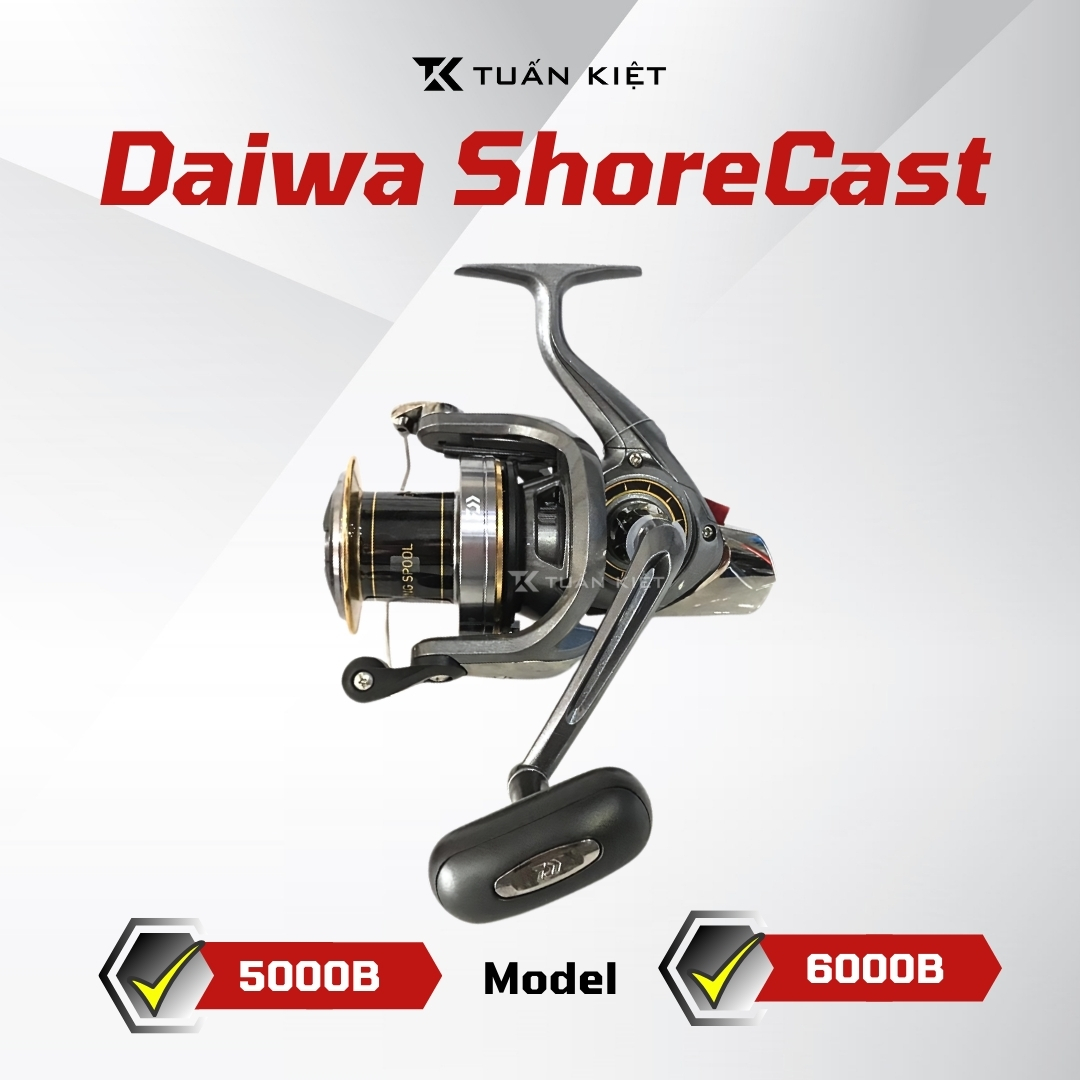 Máy Câu Cá Daiwa SHORECAST 5000B Cối Nông