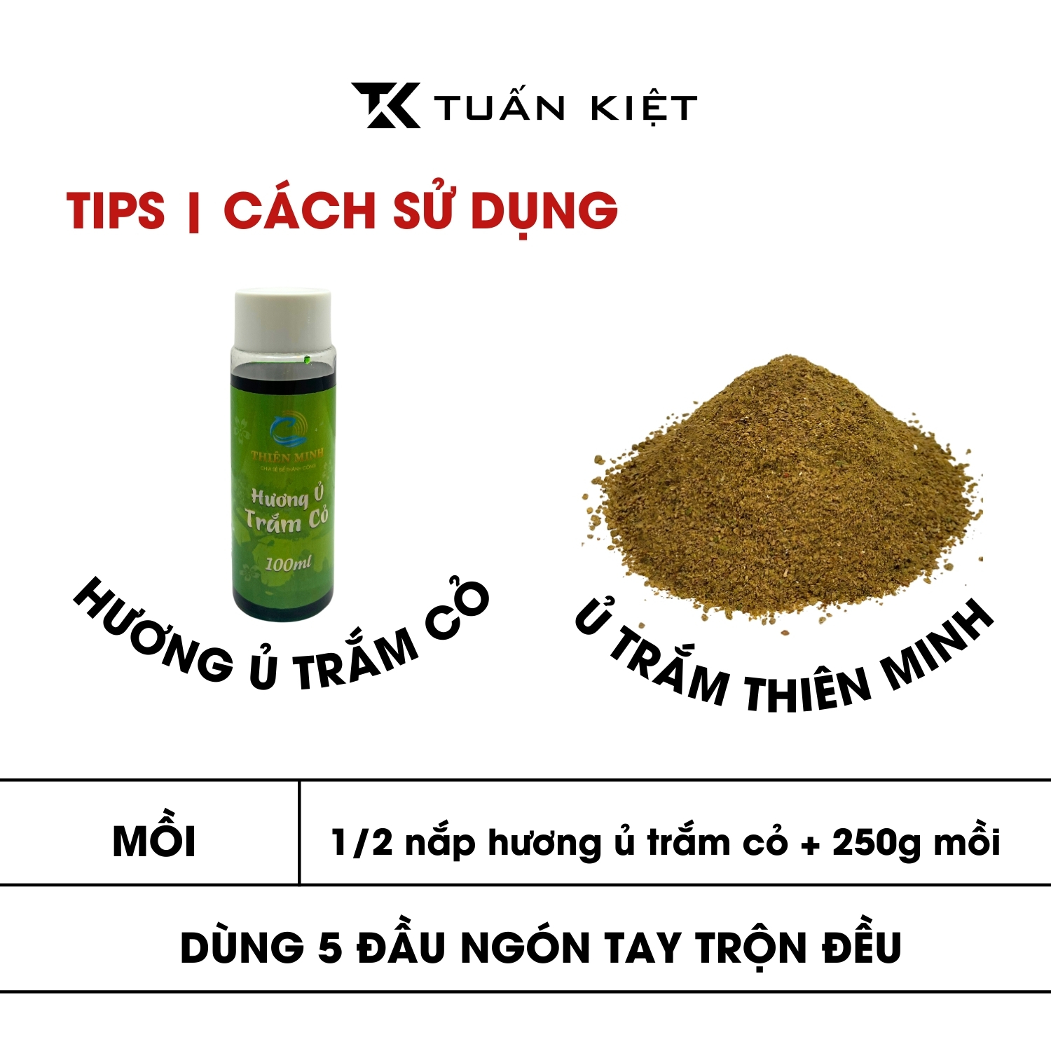 Cách sử dụng Hương ủ trắm cỏ Thiên Minh