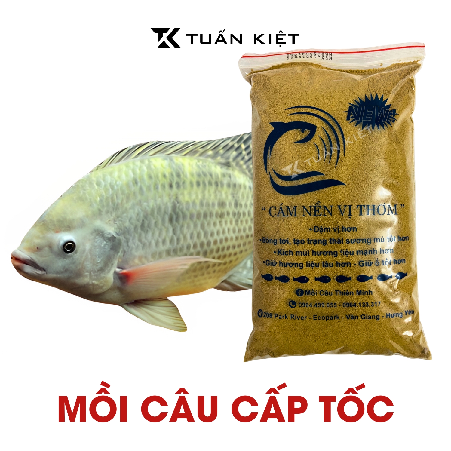Cám nền câu cá cấp tốc Thiên Minh