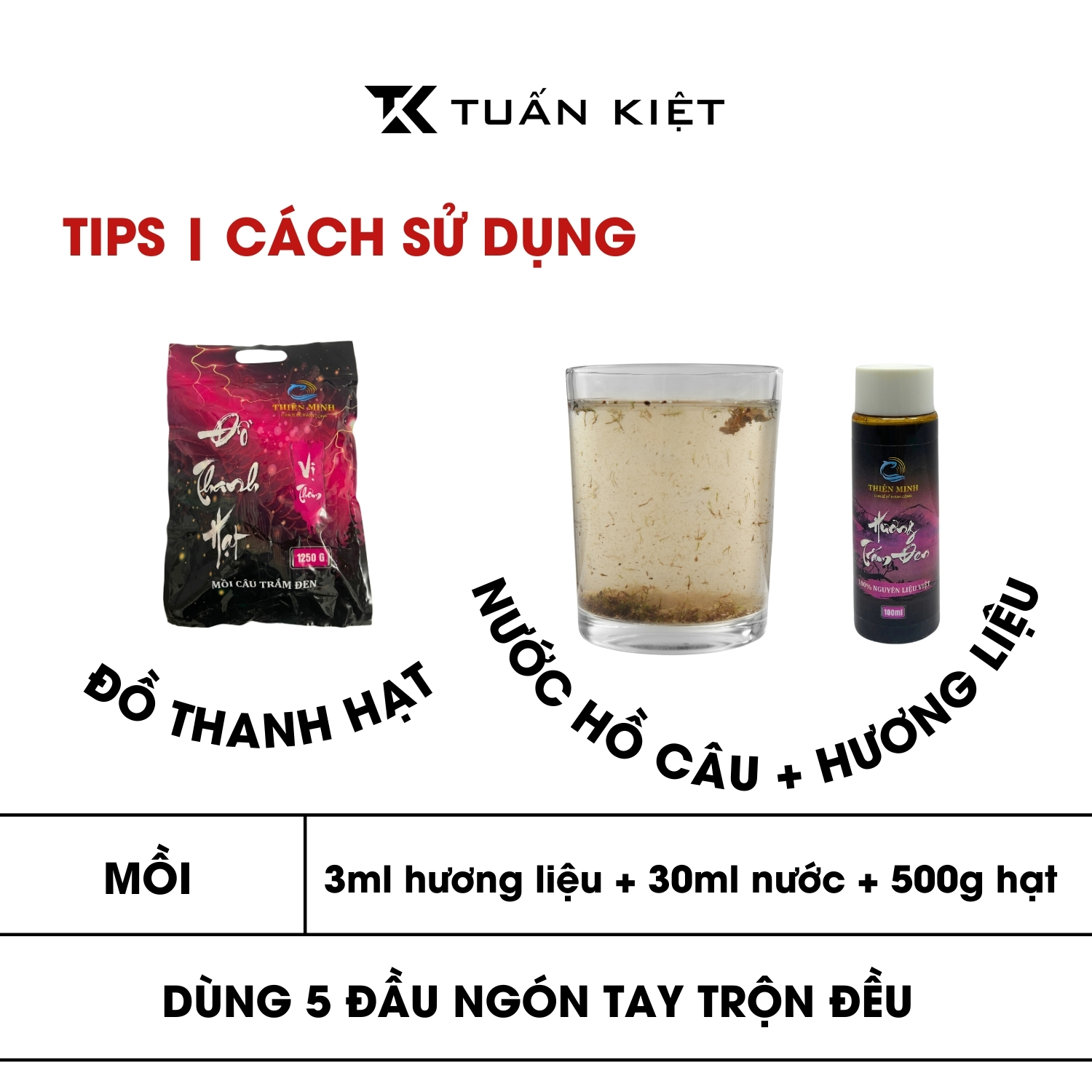  Cách sử dụng mồi câu tắm đen Đồ Thành Hạt