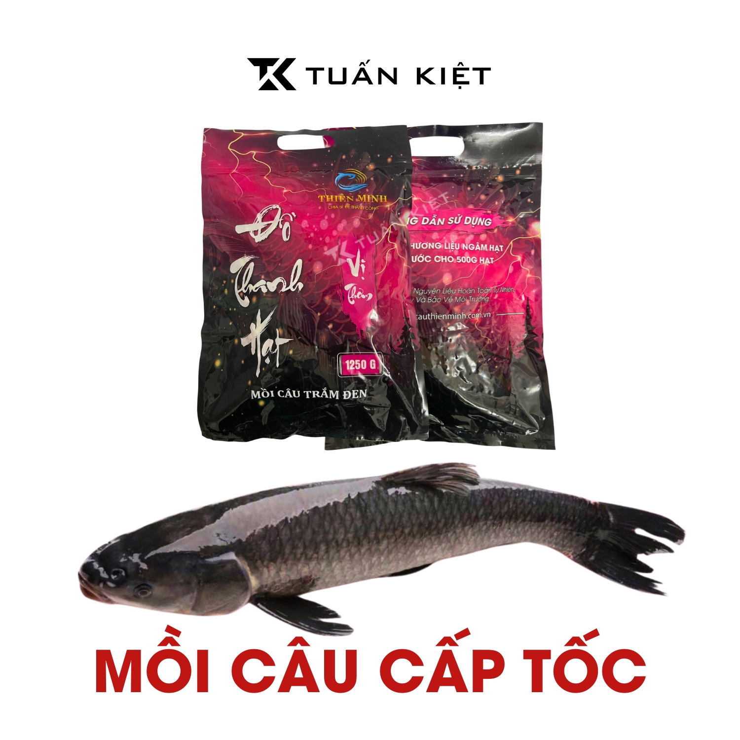 Mồi câu trắm đen cấp tốc Đồ Thành Hạt