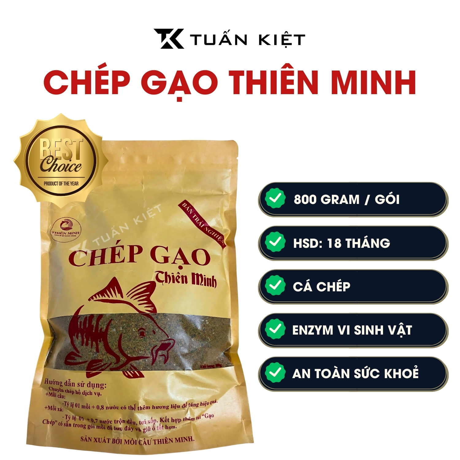 Thông tin mồi Chép gạo Thiên MInh